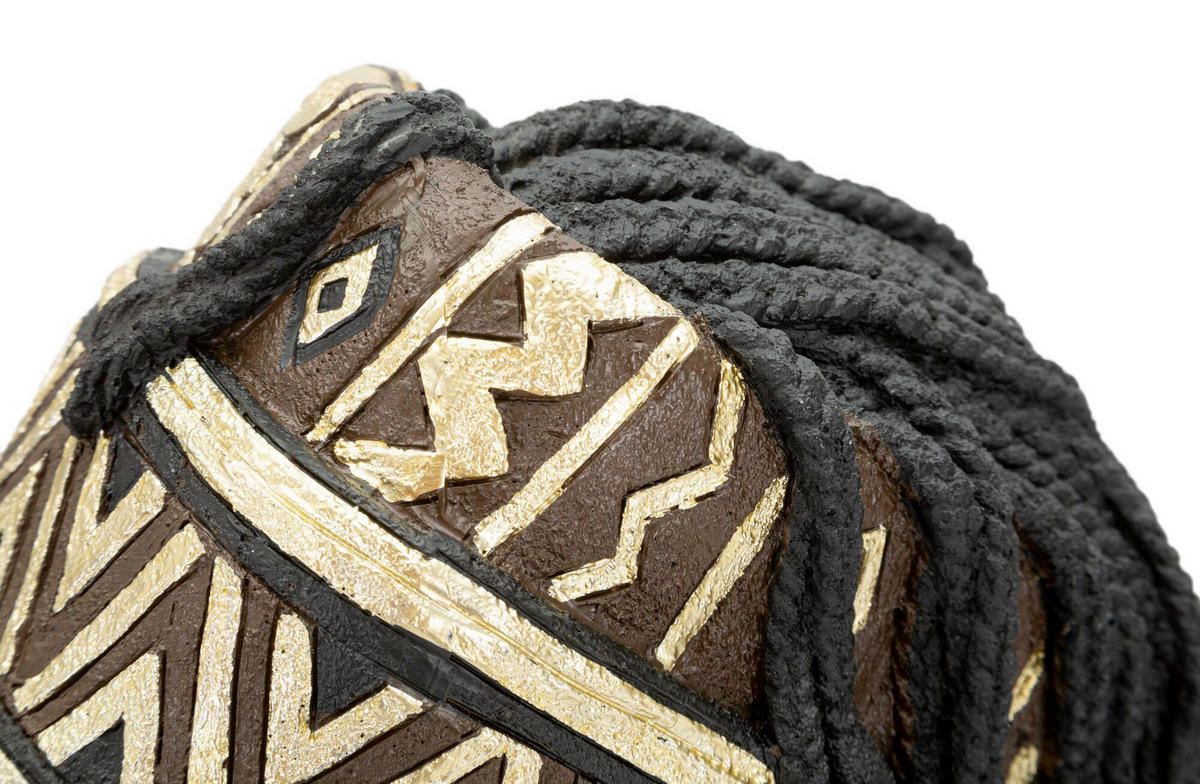 SKULPTUR - Goldfarben/Schwarz, Basics, Kunststoff (21.5/45/27.5cm)