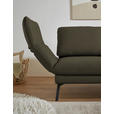 ECKSOFA  in Flachgewebe Dunkelgrün  255-365/175-224 cm  - Dunkelgrün/Schwarz, Design, Textil/Metall (255-365/175-224cm) - Dieter Knoll