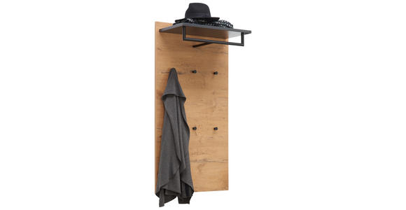 GARDEROBENPANEEL in 59/115/30 cm - Eichefarben/Anthrazit, Design, Holzwerkstoff (59/115/30cm) - Moderano