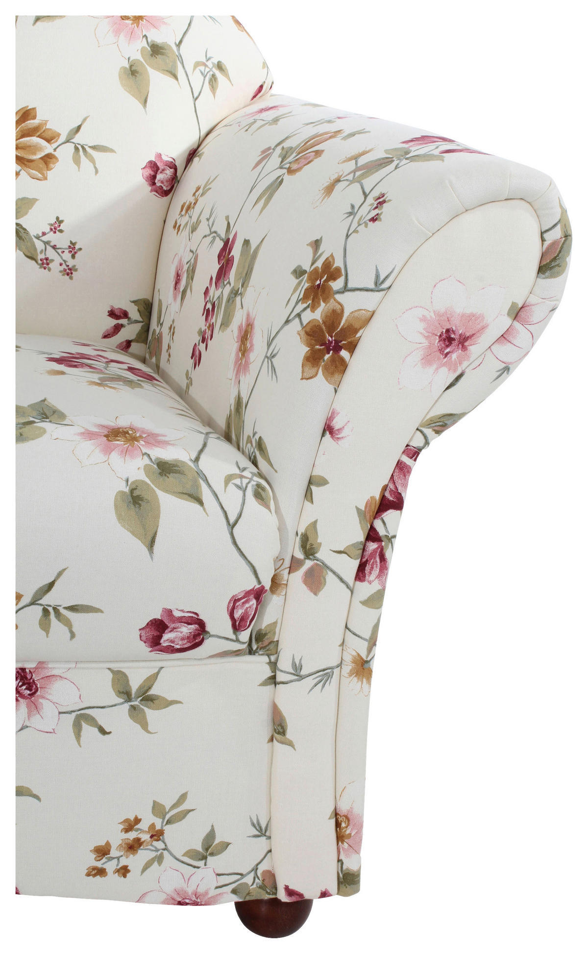 SESSEL Flachgewebe Rot, Weiß    - Rot/Nussbaumfarben, Design, Holz/Textil (96/85/81cm) - Max Winzer