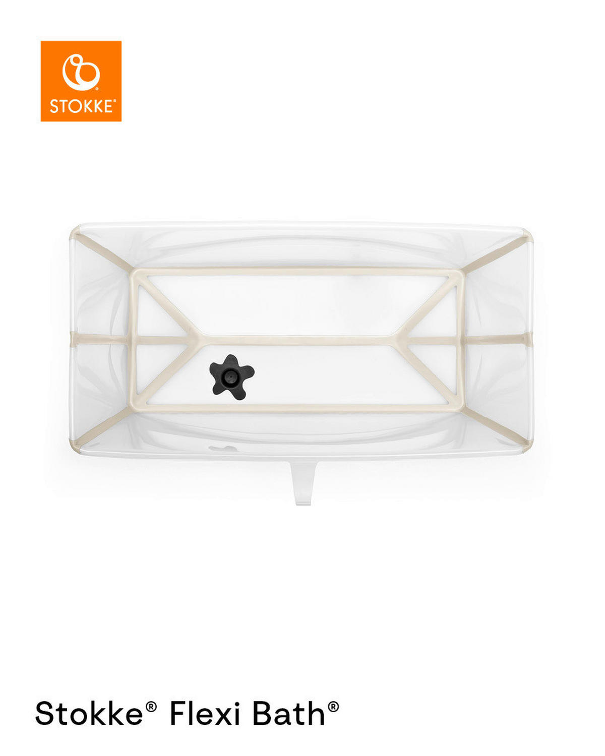 BABYBADEWANNE Flexi Bath Bundle  - Transparent/Beige, Basics, Kunststoff (40/24/80cm) - Stokke