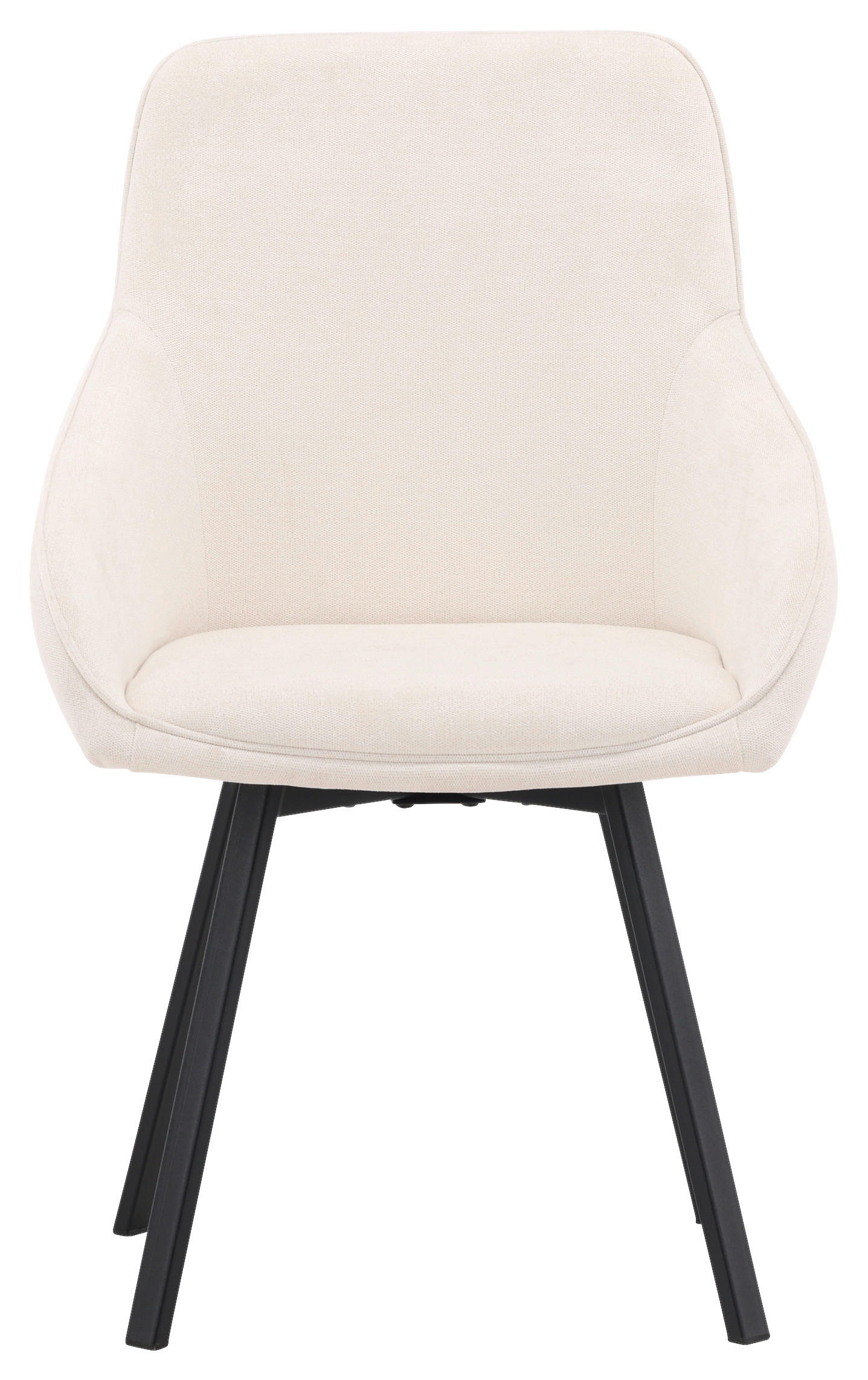 Thumbnail - Livetastic Stuhl-Set, Schwarz, Beige, Metall, Textil, zylindrisch, 55x88x60 cm, abwischbar, Esszimmer, Stühle, Esszimmer...