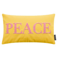 KISSENHÜLLE JOLLY 30/50 cm  - Hellrosa/Hellgelb, Basics, Textil (30/50cm)