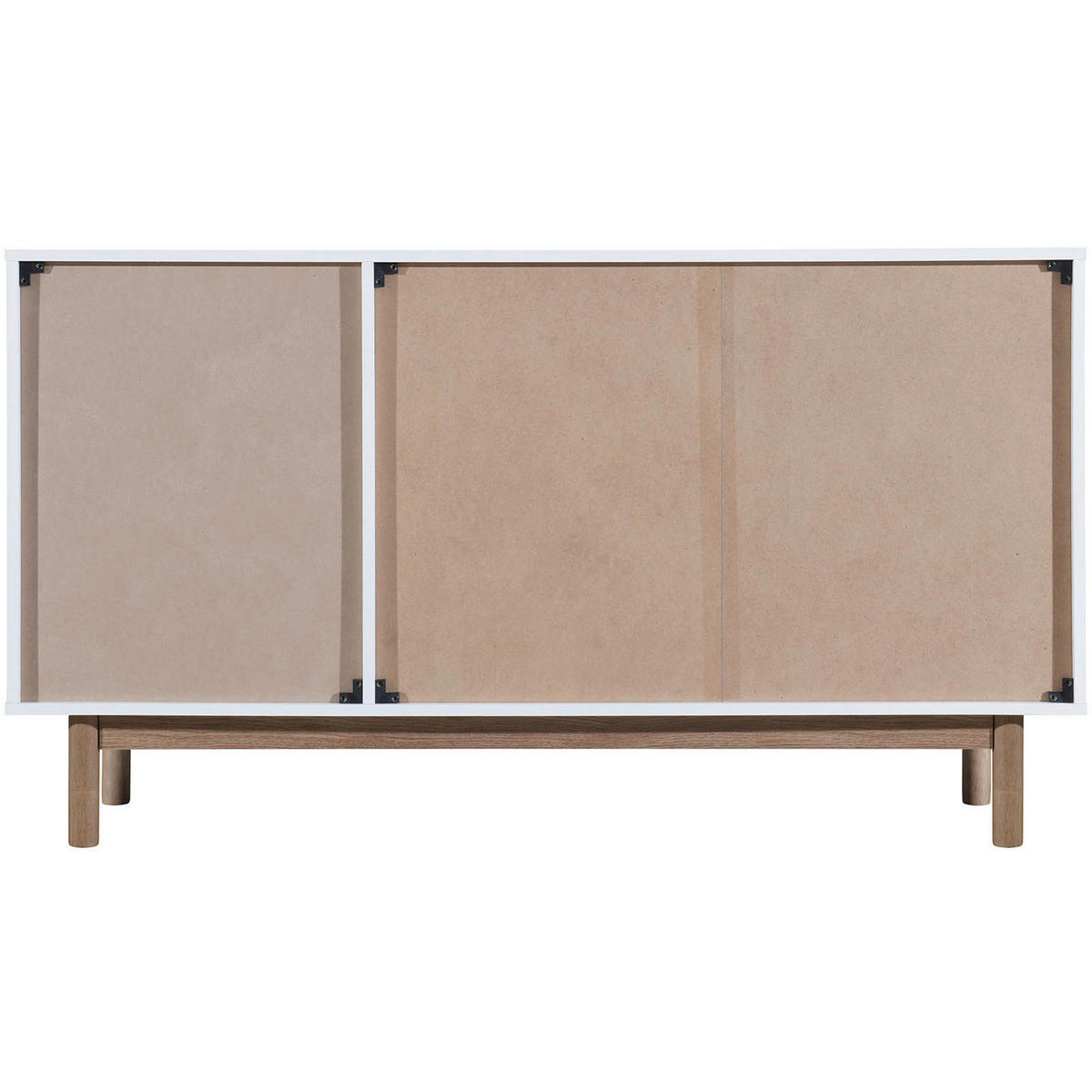 SIDEBOARD Melanie  in  - Eichefarben/Weiß, Design, Holzwerkstoff/Metall (144/80/44cm) - MID.YOU