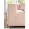 ECKSOFA Rosa Flachgewebe  - Schwarz/Rosa, KONVENTIONELL, Kunststoff/Textil (280/170cm) - Carryhome