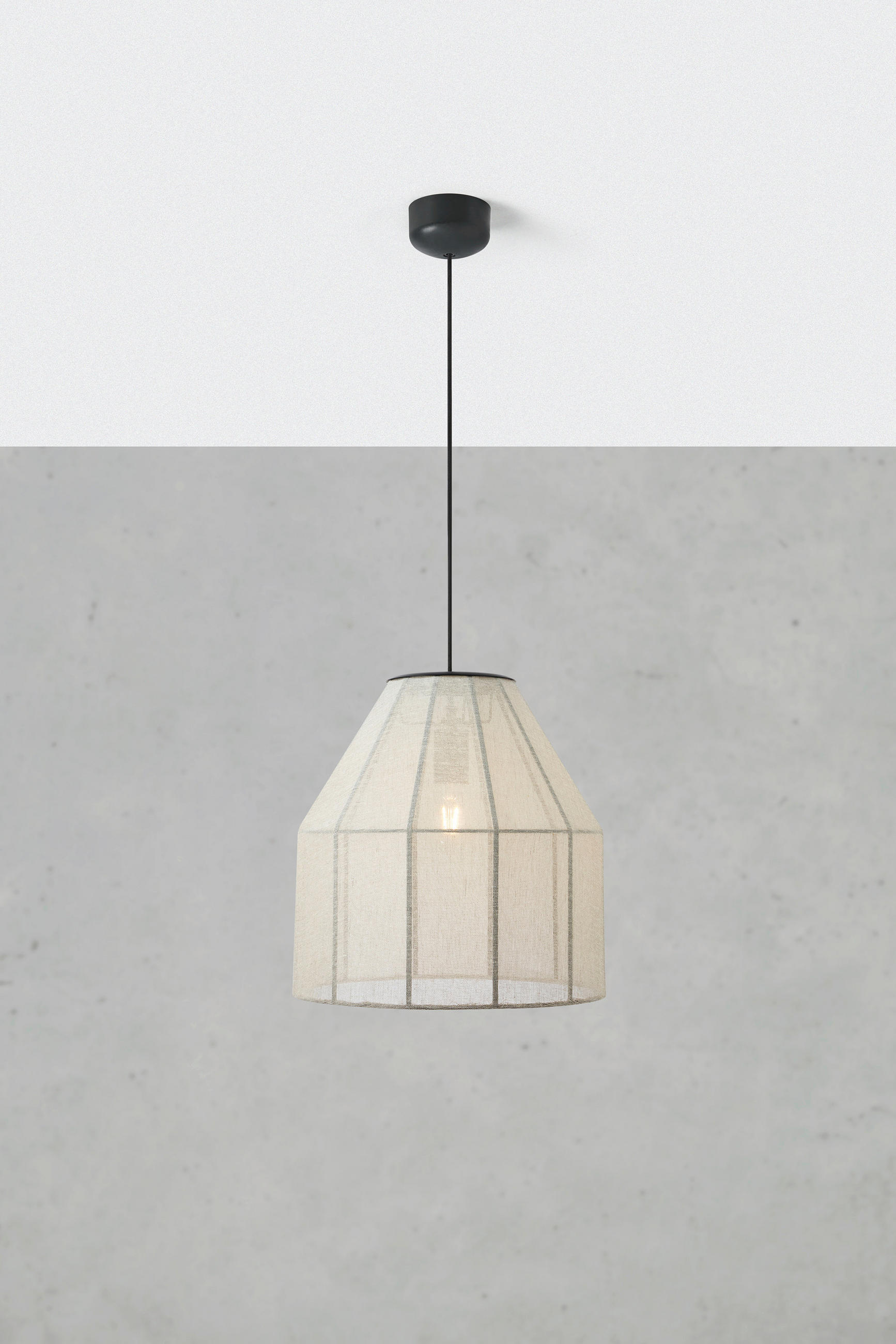 PENDELLEUCHTE 37/37 cm  - Beige, Design, Textil (37/37cm) - Markslöjd