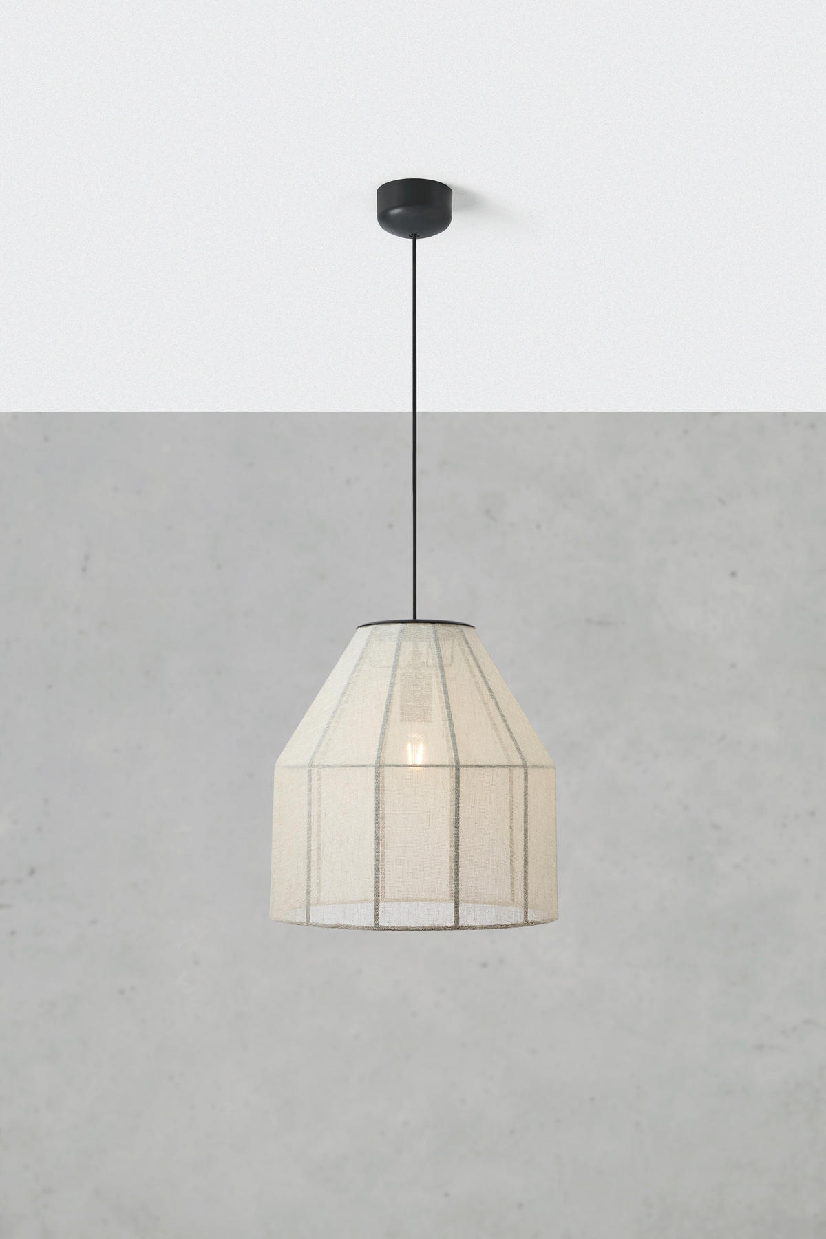 PENDELLEUCHTE 37/37 cm  - Beige, Design, Textil (37/37cm) - Markslöjd
