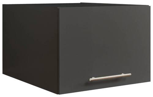 AUFSATZSCHRANK 50/38/67,50 cm  in  - Anthrazit/Silberfarben, Design, Holzwerkstoff/Metall (50/38/67,50cm)