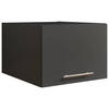 AUFSATZSCHRANK 50/38/67,50 cm  in  - Anthrazit/Silberfarben, Design, Holzwerkstoff/Metall (50/38/67,50cm)