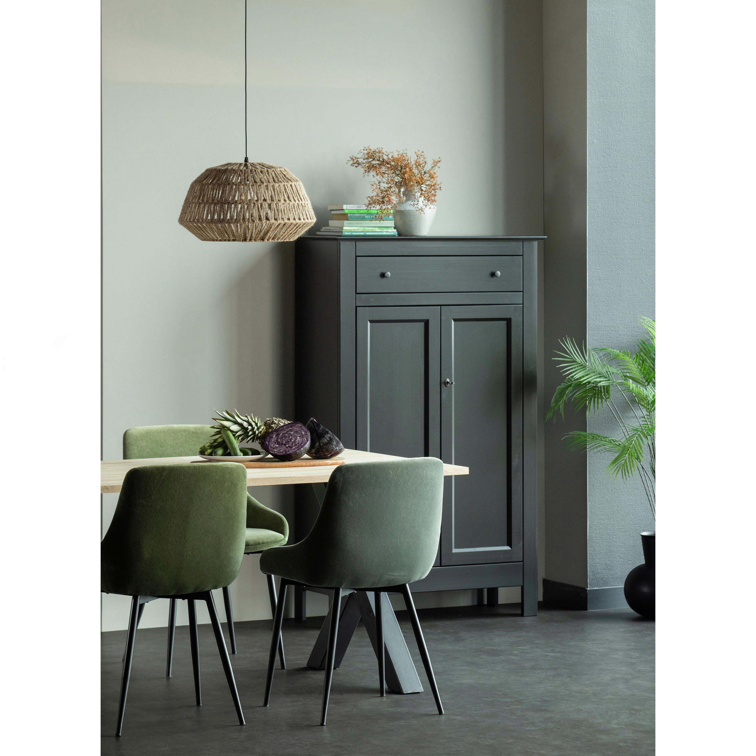 ESSTISCH Eiche rechteckig Eichefarben  - Eichefarben/Schwarz, Design, Holz/Metall (220/90/75cm) - Livetastic