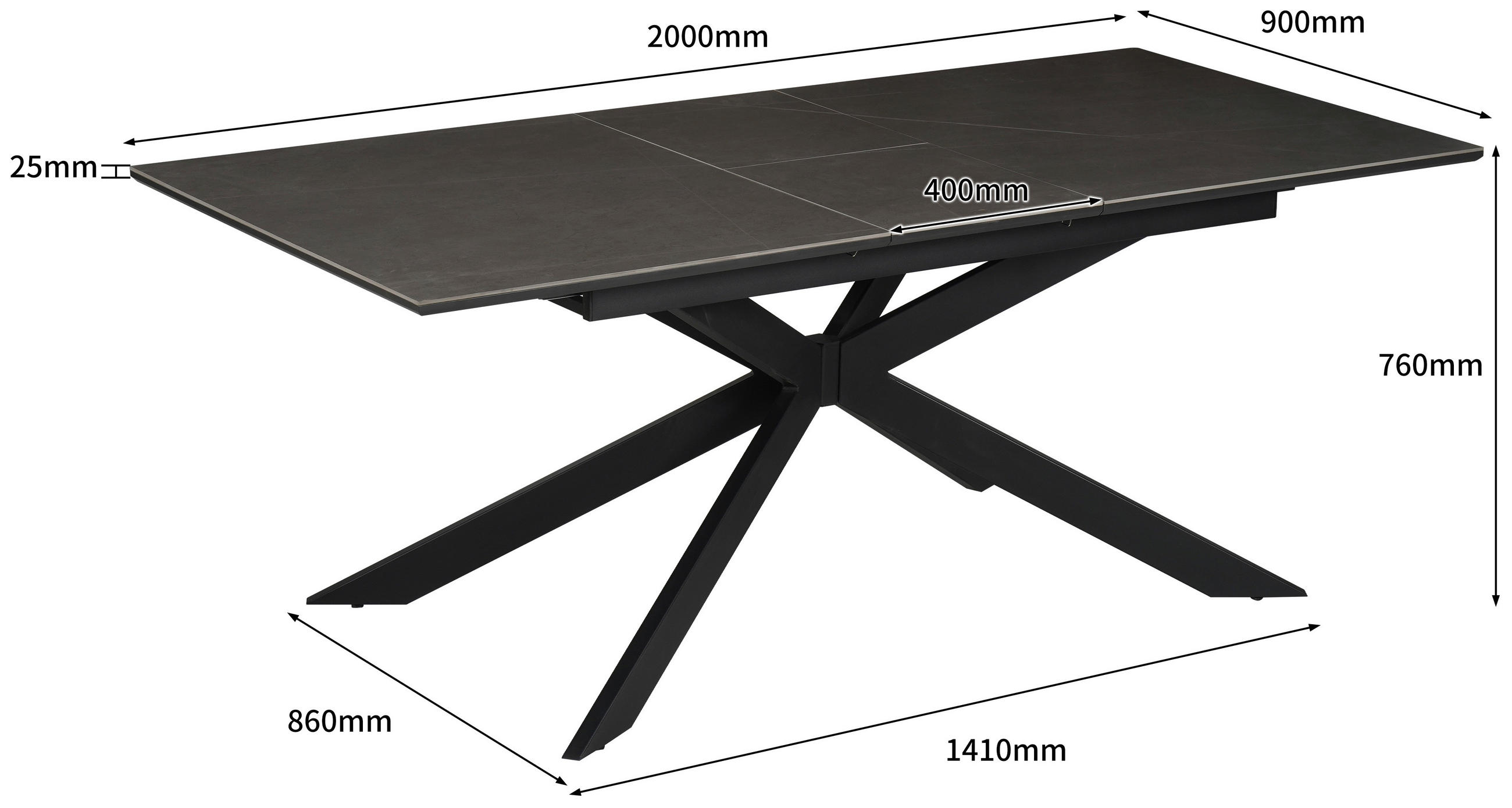 Luxxii Frisierkämme 6er-Set – Große Kämme 22,9 Cm Für Alle Haartypen (schwarz)