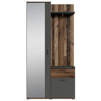 GARDEROBE  in 97/195/30 cm  - Alteiche/Anthrazit, MODERN, Holzwerkstoff (97/195/30cm) - MID.YOU