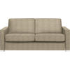 SCHLAFSOFA Textil Beige  - Chromfarben/Beige, Konventionell, Textil/Metall (188/86/97cm) - Novel