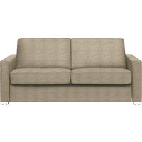 SCHLAFSOFA  in Webstoff Beige  - Chromfarben/Beige, KONVENTIONELL, Textil/Metall (188/86/97cm) - Novel