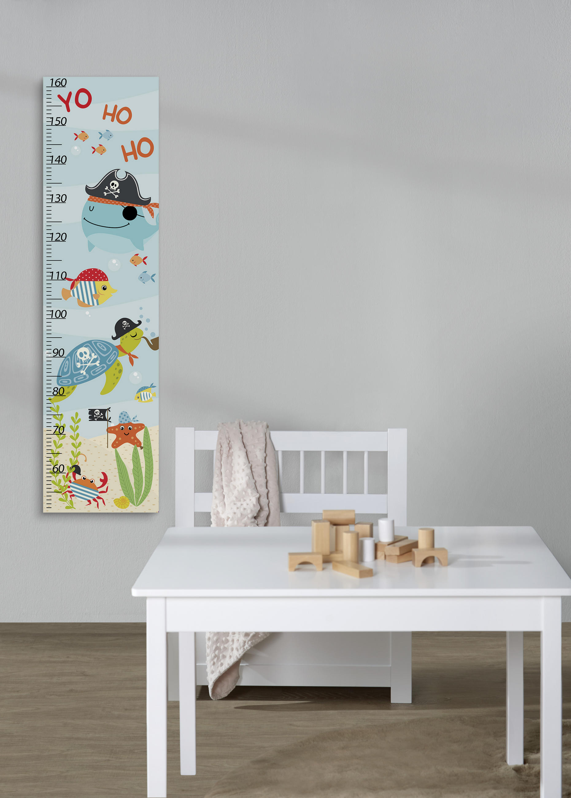 RASTIMETAR - zelena/plava, Osnovno, drvo/tekstil (30/113cm) - Monee