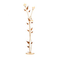 STEHLEUCHTE 55/55/175 cm    - Beige/Weiß, ROMANTIK / LANDHAUS, Glas/Metall (55/55/175cm)