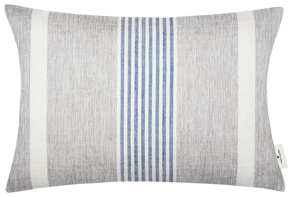 KUDDFODRAL Fresh 40/60 cm  - blå/grå, Klassisk, textil (40/60cm) - Tom Tailor