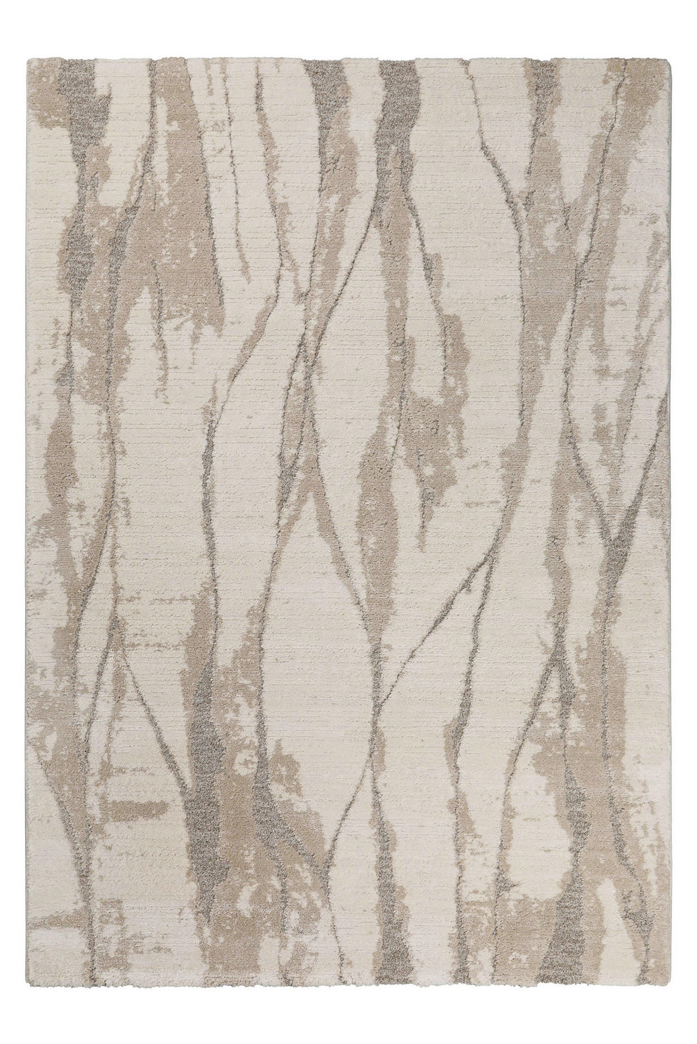 WEBTEPPICH Wohnzimmer 160/230 cm Fynn Creme, Beige rechteckig  - Beige/Creme, Design, Textil (160/230cm) - WECON HOME