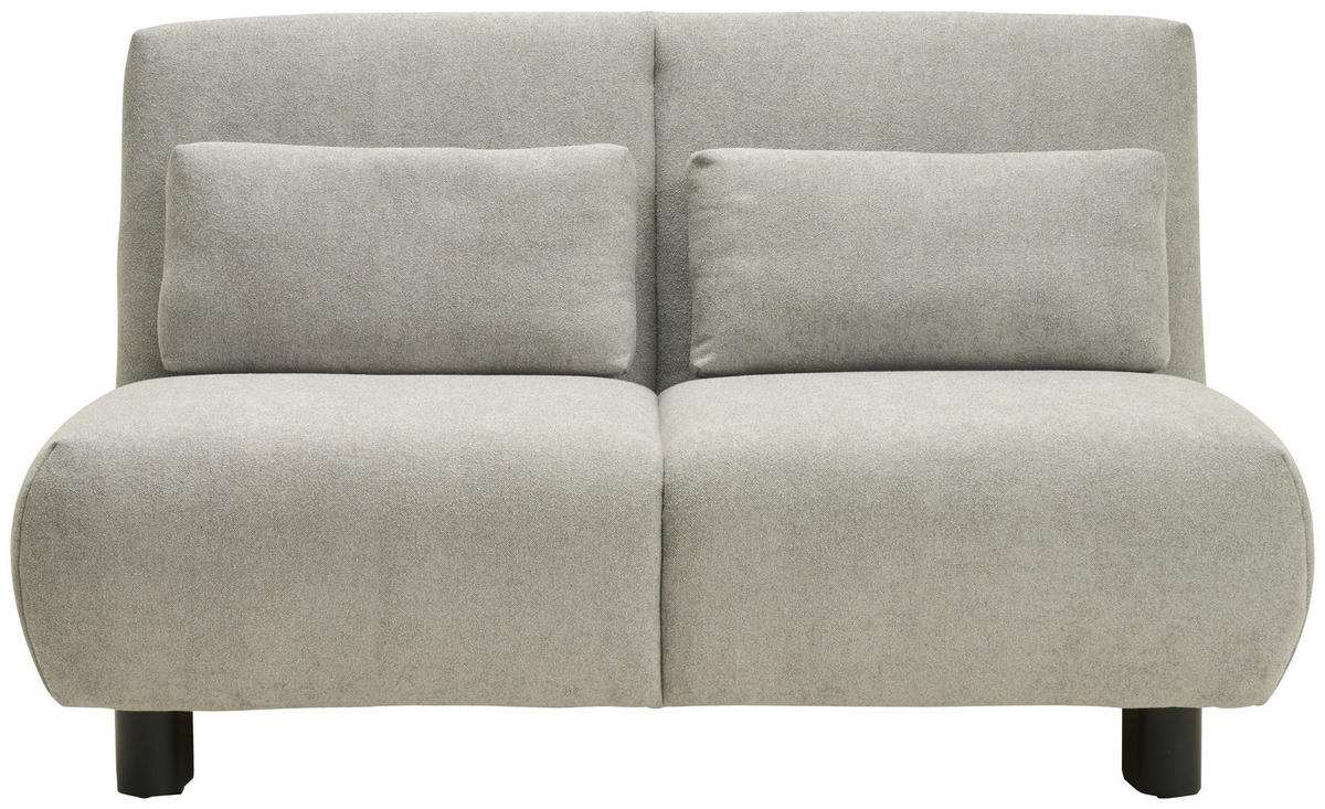 SCHLAFSOFA Flachgewebe Grau  - Schwarz/Grau, KONVENTIONELL, Textil/Metall (150/85/100cm) - Carryhome
