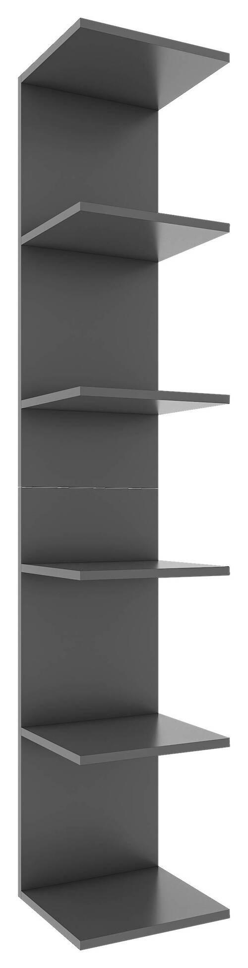WANDREGAL Anthrazit  - Anthrazit, MODERN, Holzwerkstoff (35/180/30cm) - MID.YOU