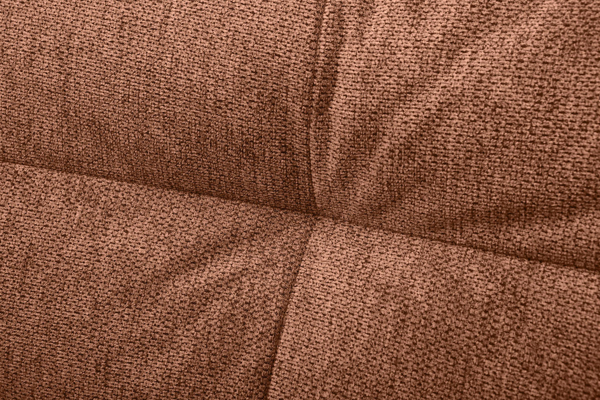 HÖRNSOFFA i flatväv rostfärgad  - svart/rostfärgad, Klassisk, metall/textil (294/176cm) - MID.YOU