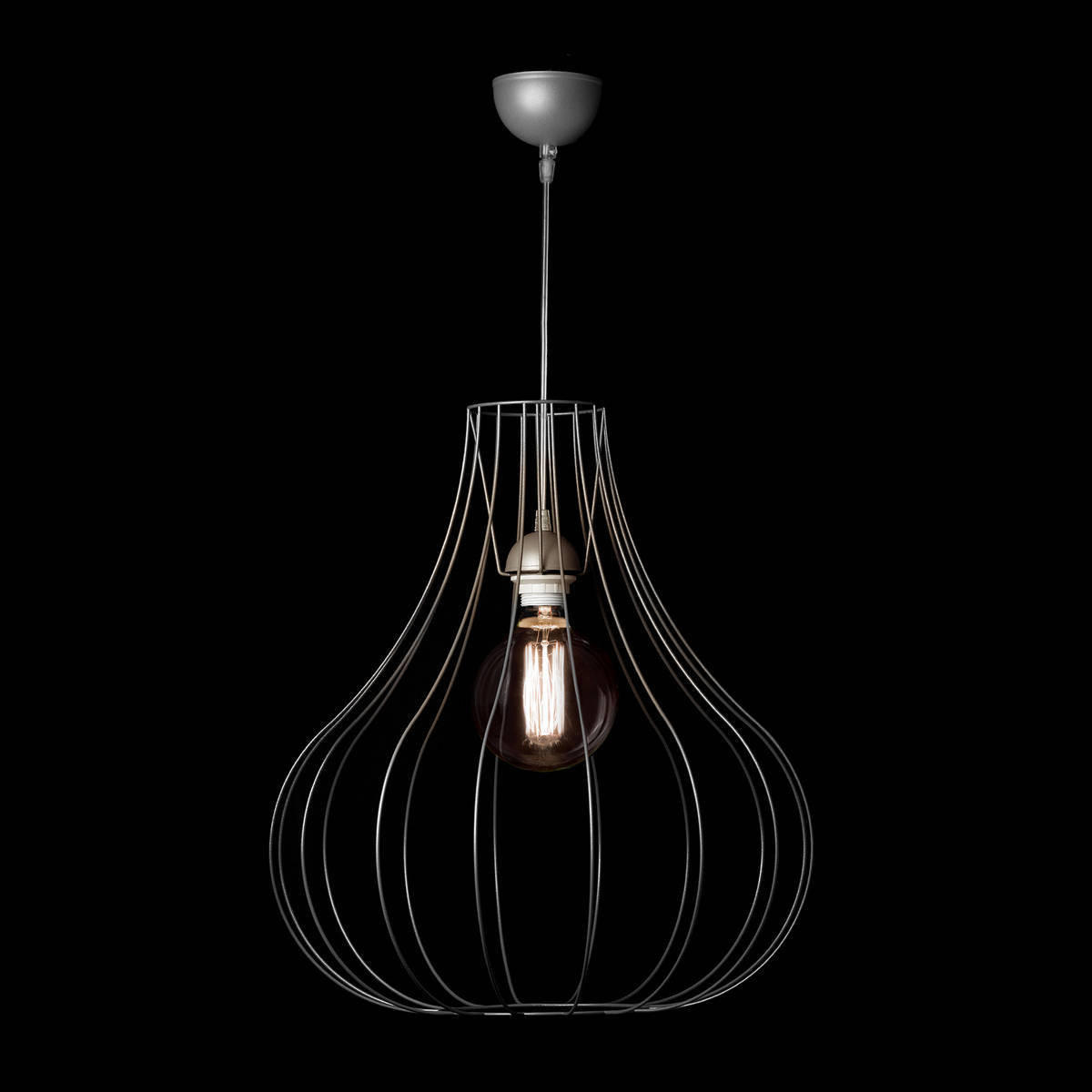 Thumbnail - Kayoom Hängeleuchte, Silber, Metall, 47x50x47 cm, Lampen & Leuchten, Innenbeleuchtung, Hängelampen, Esstischlampen