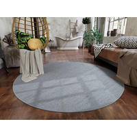 HANDWEBTEPPICH 200/200 cm Helsinki Blau, Grau  - Blau/Grau, Basics, Textil (200/200cm) - Linea Natura