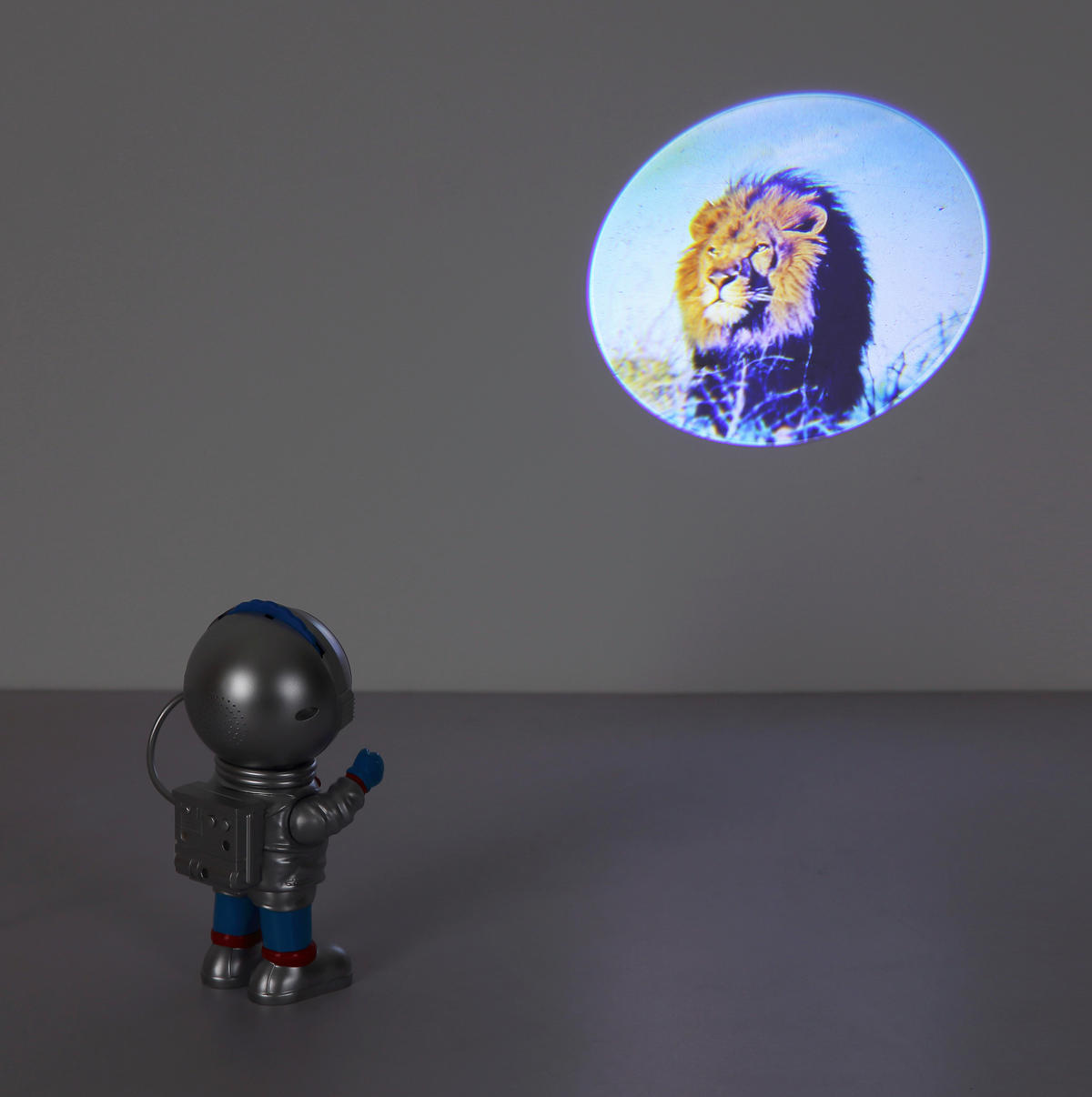 LED-DEKOLEUCHTE 9,5/7/18,5 cm   - Blau/Rot, Trend, Kunststoff (9,5/7/18,5cm) - Globo