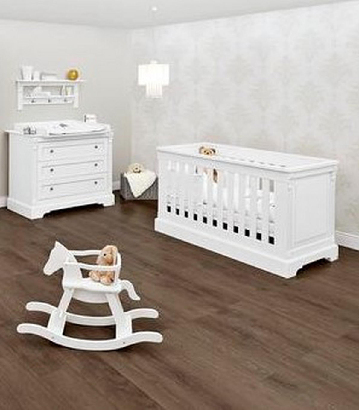 BABYZIMMER PINOLINO EMILIA  - Weiß, ROMANTIK / LANDHAUS, Holzwerkstoff - Pinolino