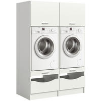 HAUSWIRTSCHAFTSRAUM 133/195/68 cm  in Weiß  - Weiß, Basics, Holzwerkstoff (133/195/68cm) - MID.YOU