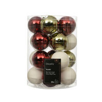 CHRISTBAUMKUGEL-SET 6/6/6 cm  - Weiß, LIFESTYLE, Glas (6/6/6cm)