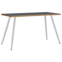 SCHREIBTISCH 110/80/70 cm  in Anthrazit, Honigeiche  - Honigeiche/Weiss, Design, Holzwerkstoff/Metall (110/80/70cm) - MID.YOU