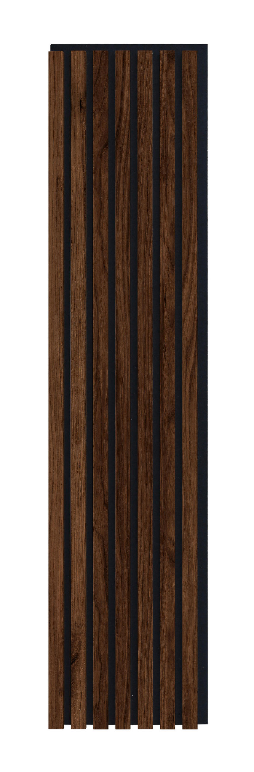 AKUSTIKPANEEL 4er-Set Nachbildung 4 Stück  - Walnussfarben, Design, Holzwerkstoff/Textil (30,5/132,5/1,8cm) - Xora