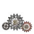 WANDUHR Braun - Braun, Basics, Holz/Metall (107/63/2,5cm) - Ambia Home