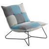 SESSEL Mikrovelours Blau, Schlammfarben, Dunkelgrau    - Blau/Schlammfarben, Basics, Textil/Metall (69/76/86cm) - MID.YOU