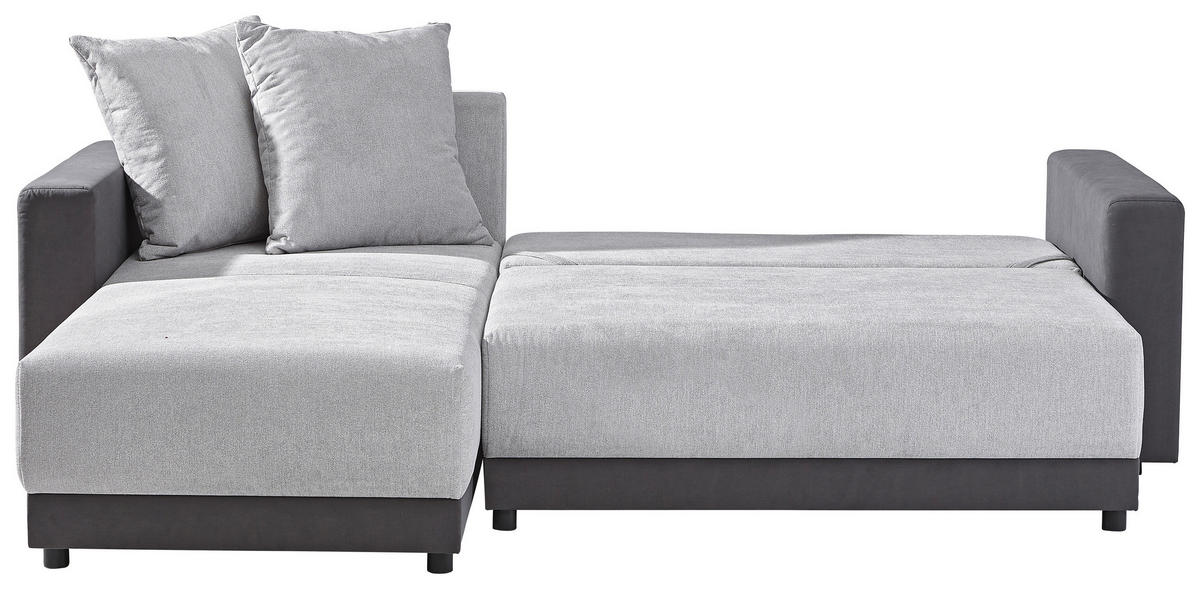 HÖRNSOFFA i chenille, flatväv ljusgrå, mörkgrå  - mörkgrå/ljusgrå, Design, textil/plast (178/248cm) - Ti'me