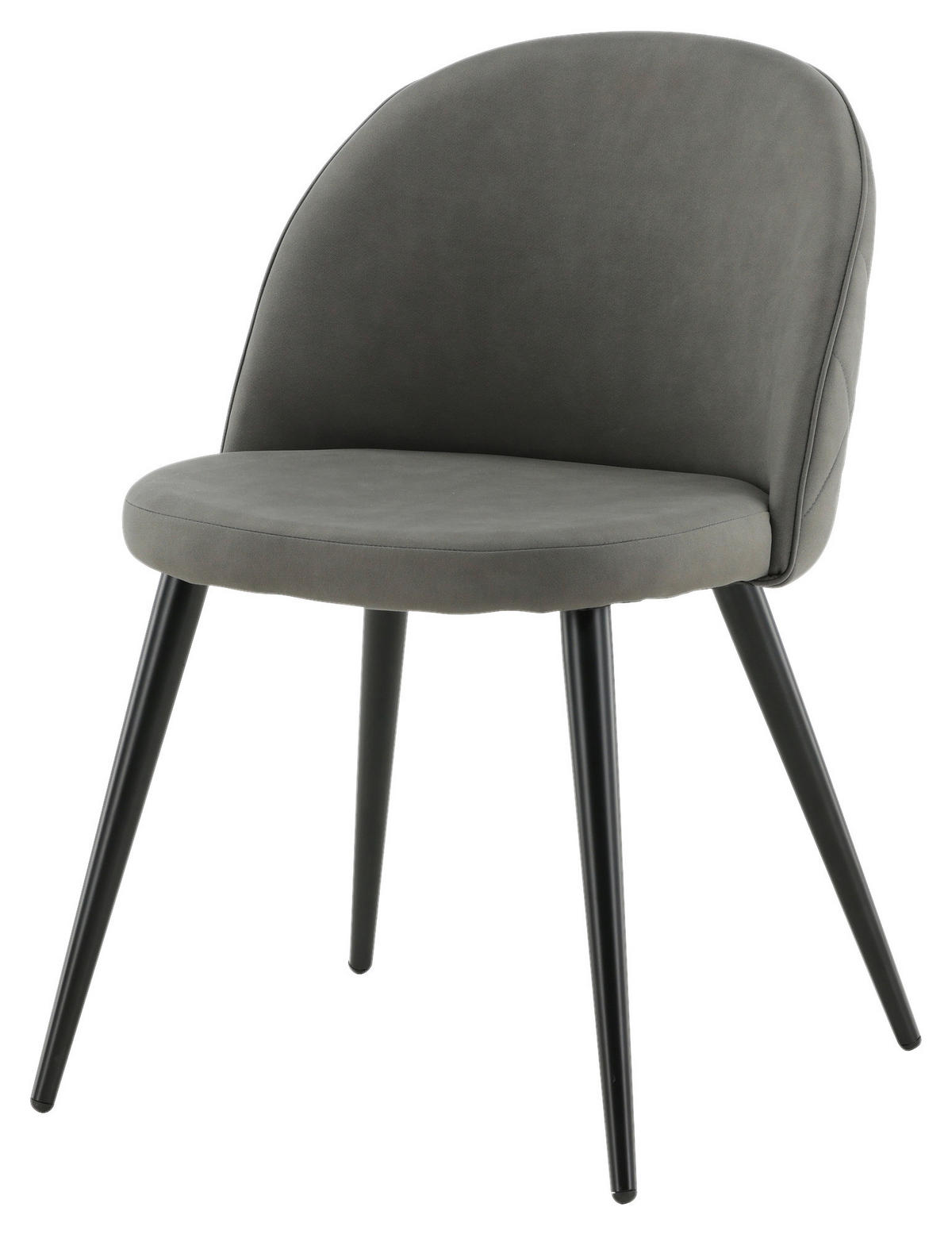 STUHL-SET  in Stahl Metall, Kunststoff  - Dunkelgrau/Beige, Design, Kunststoff/Textil (50/76,5/57cm) - Livetastic