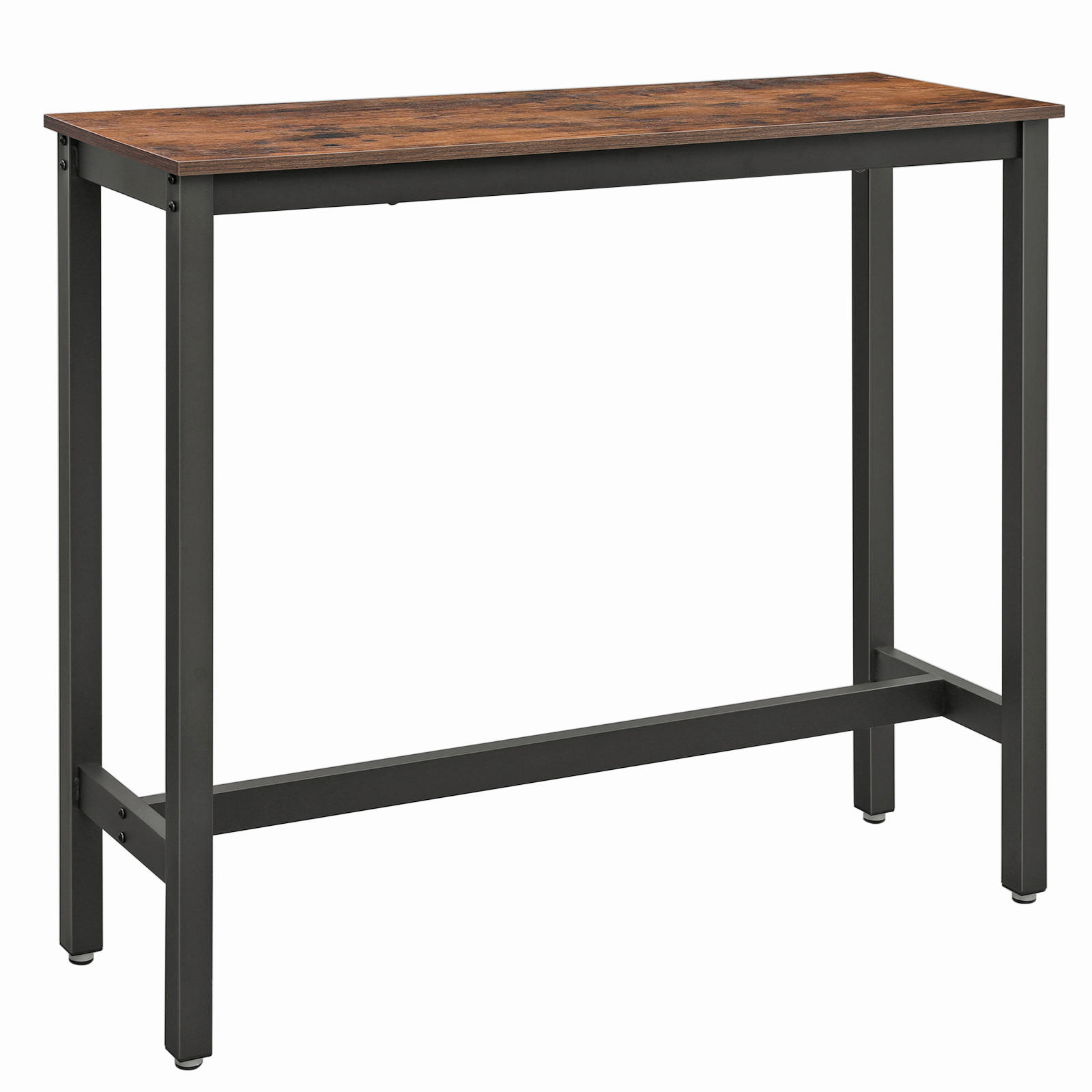 BARTISCH in Metall, Holzwerkstoff 120/40/100 cm   - Schwarz/Braun, Natur, Holzwerkstoff/Metall (120/40/100cm) - Boxxx