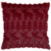 KISSENHÜLLE 45/45 cm  - Dunkelrot, Textil (45/45cm) - X-Mas