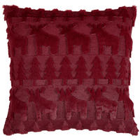 KISSENHÜLLE 45/45 cm  - Dunkelrot, Textil (45/45cm) - X-Mas