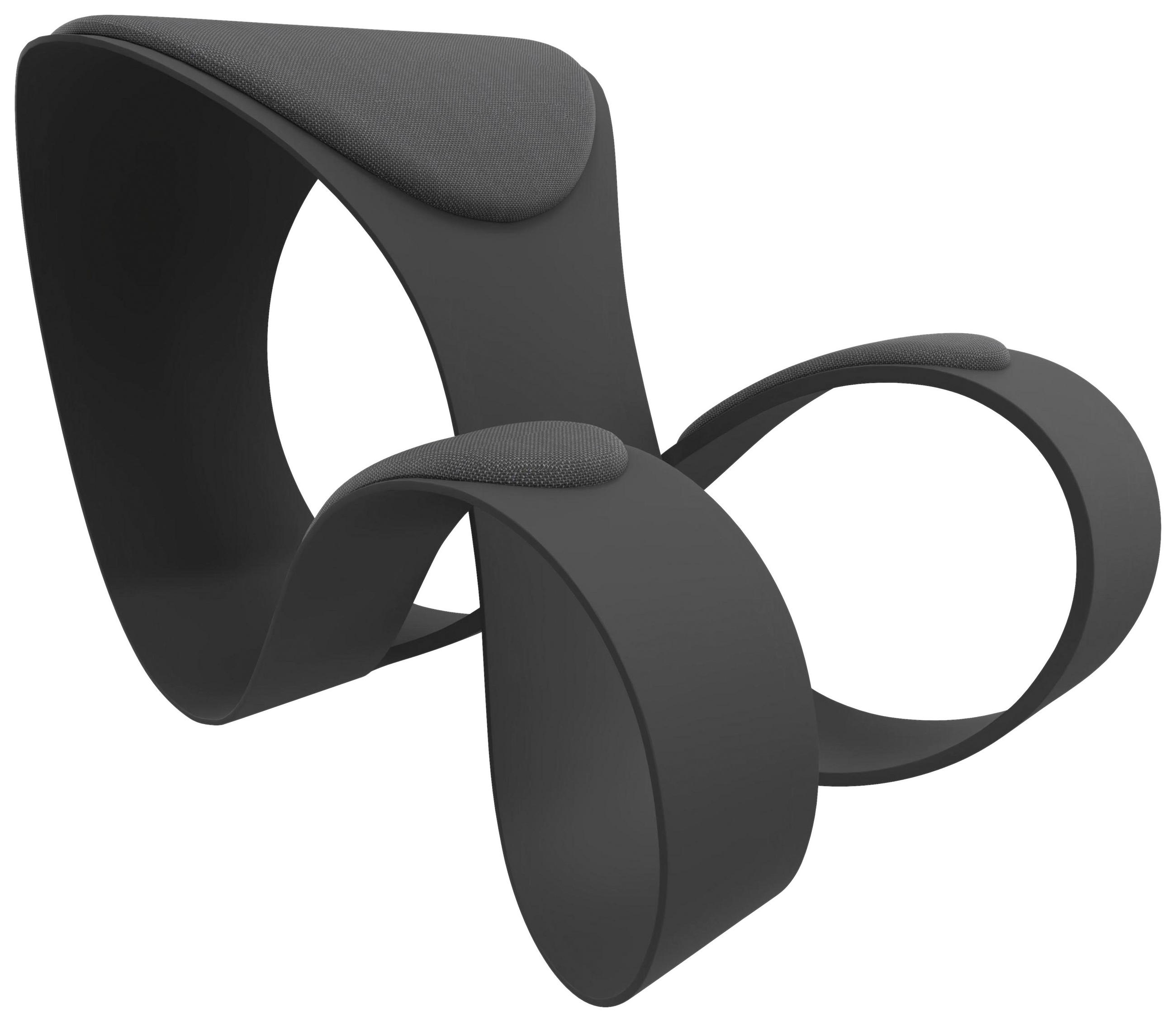 HOCKER Flachgewebe Grau, Dunkelgrau  - Dunkelgrau/Grau, MODERN, Kunststoff/Textil (56/52/83cm)