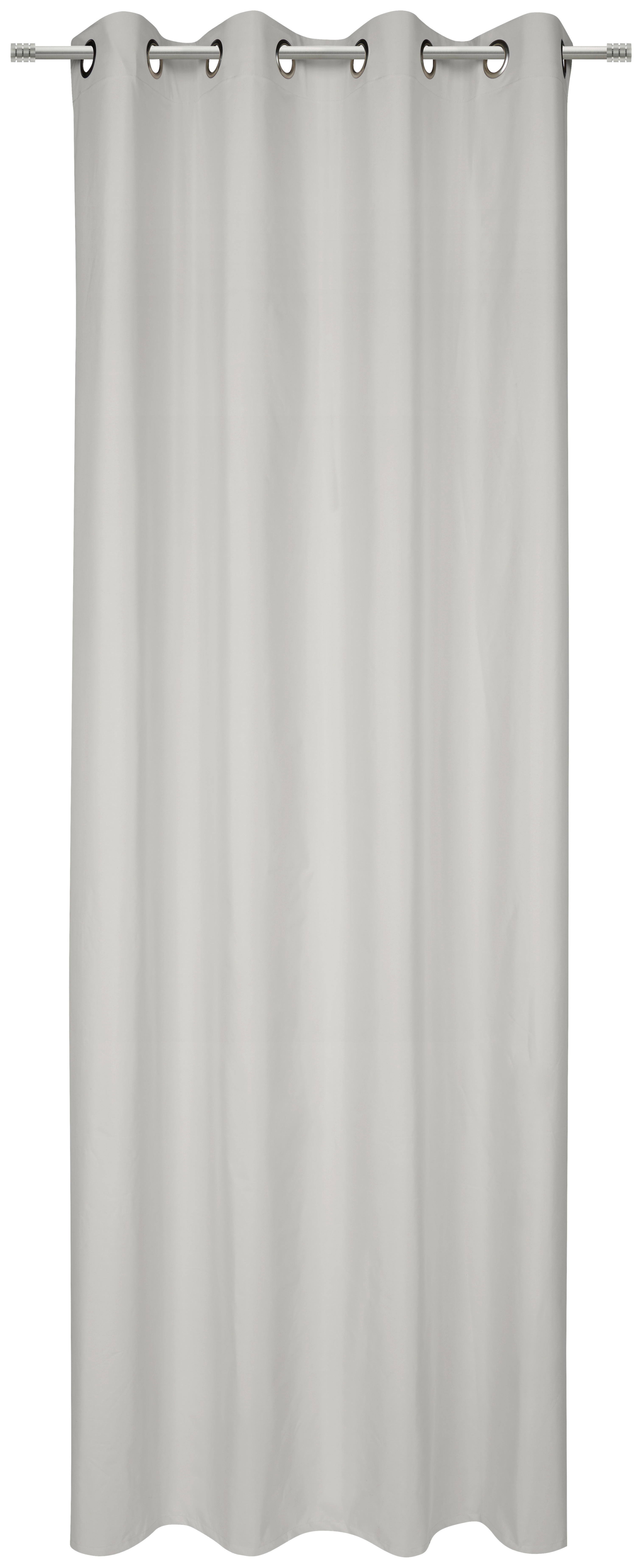 ZÁVES S OČKAMI, nepriehľadné, 140/245 cm - béžová, Basics, textil (140/245cm) - Esposa