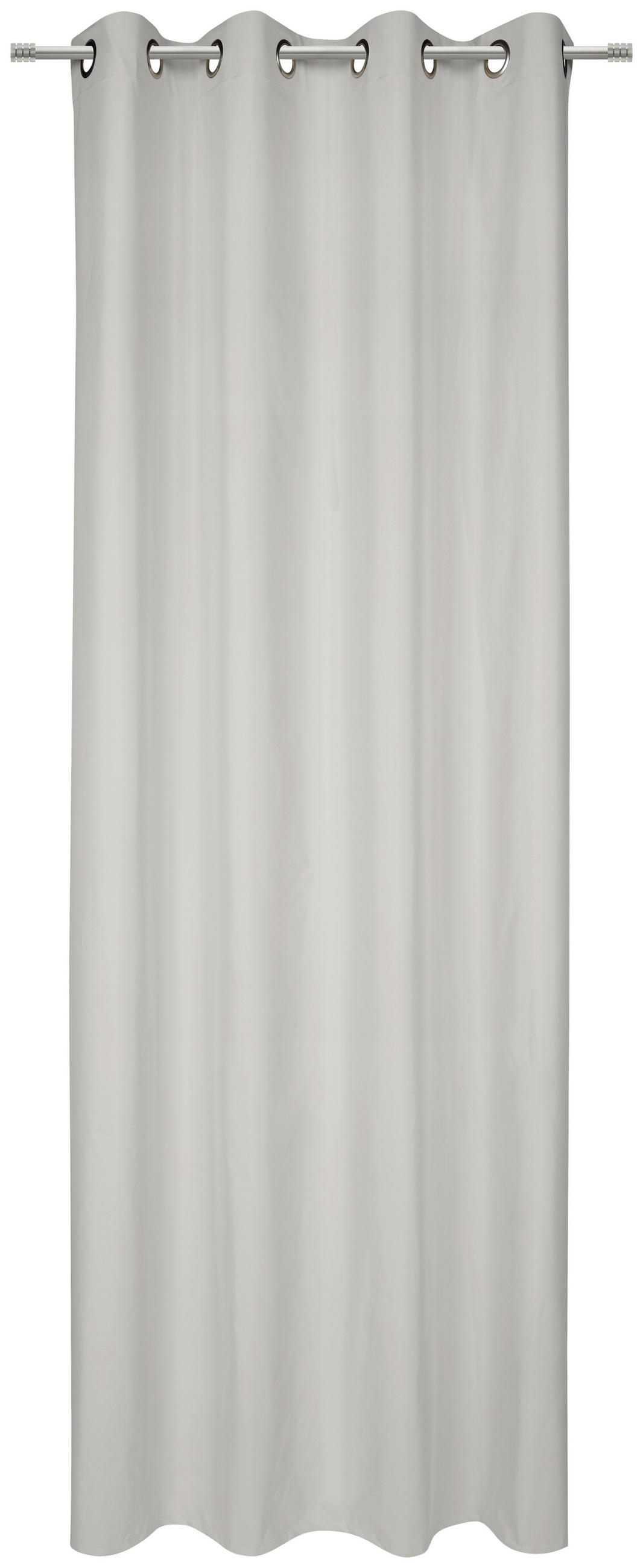 ZAVESA SA KARIKAMA bež - bež, Osnovno, tekstil (140/245cm) - Esposa
