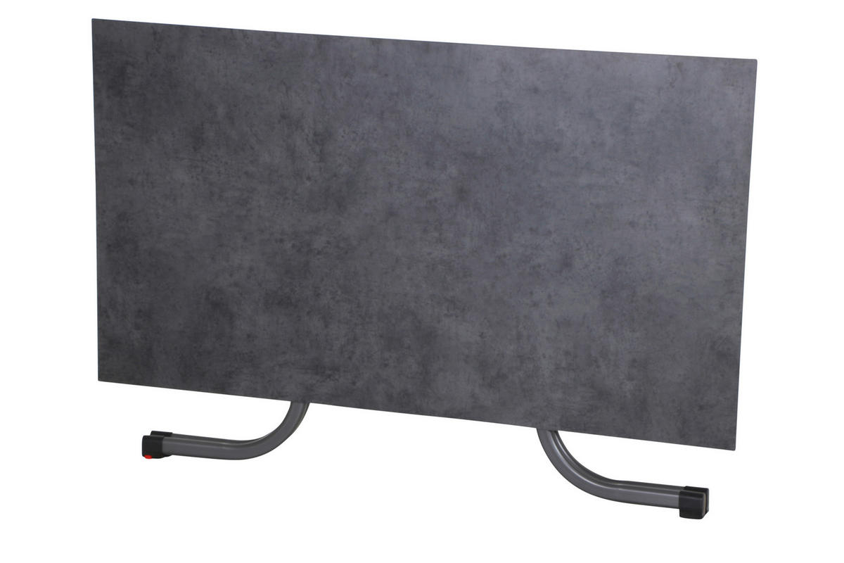 GARTENGARNITUR 5-teilig Stahl  - Anthrazit/Rot, Basics, Kunststoff/Metall (90/80/160cm) - Siena Garden