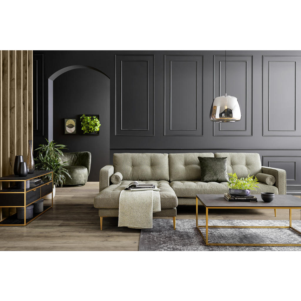 Thumbnail - Livetastic Ecksofa, Olivgrün, Textil, 5-Sitzer, Ottomane rechts, L-Form, 277x165 cm, Made in EU, seitenverkehrt erhältli...
