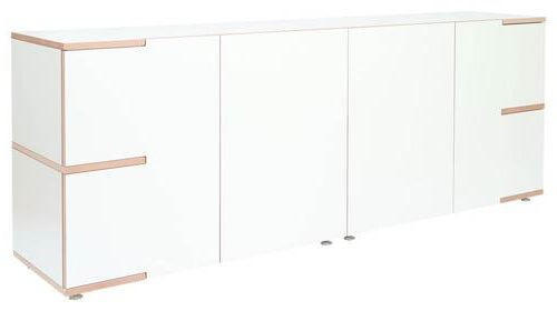 SIDEBOARD  in 200/75/45 cm  - Buchefarben/Alufarben, Design, Holzwerkstoff (200/75/45cm) - Tojo