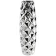 VASE 47 cm  - Silberfarben, Basics, Keramik (15/47cm) - Ambia Home