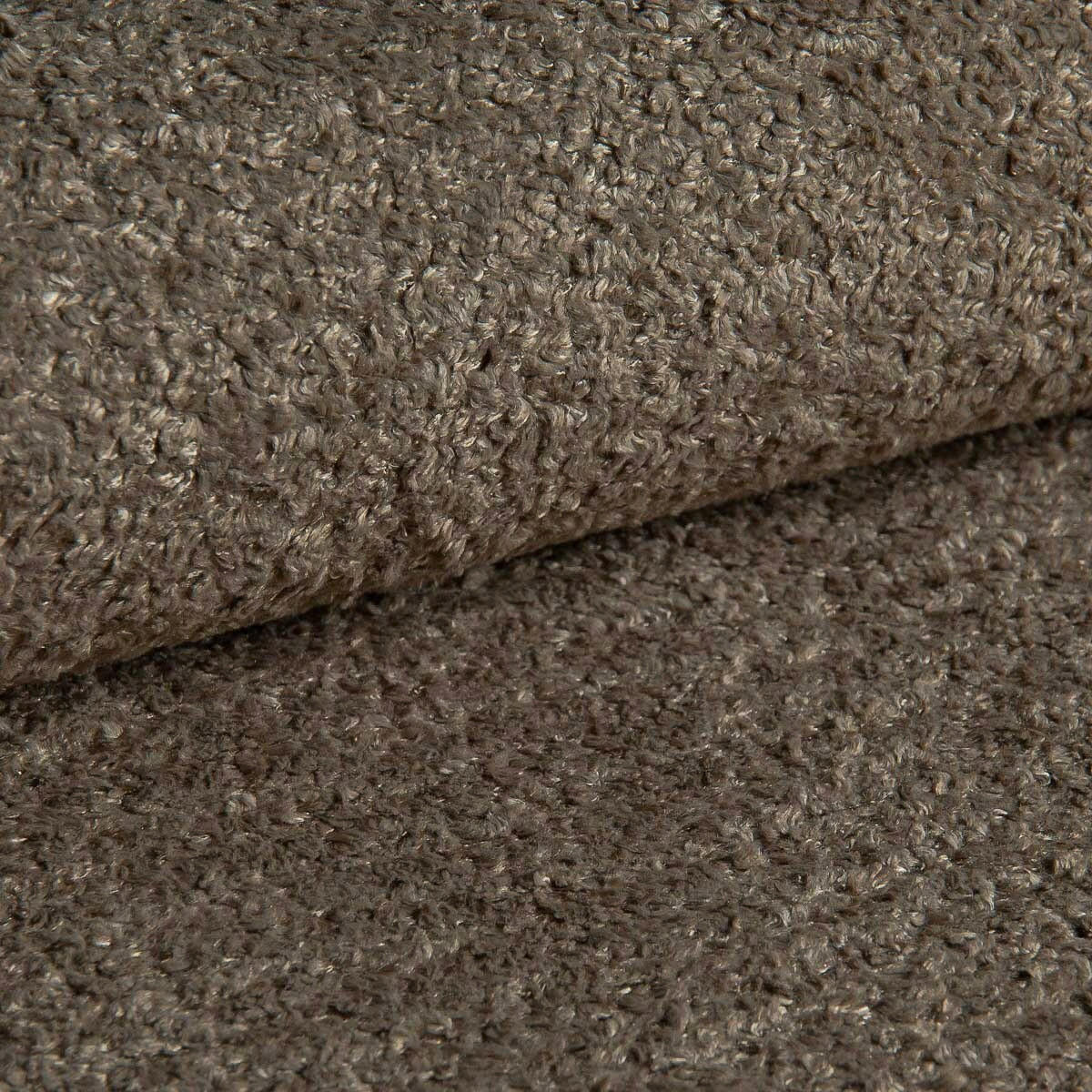 ECKSOFA FREDO Hellbraun Bouclé  - Hellbraun/Schwarz, Design, Kunststoff/Textil (150/233cm) - MID.YOU