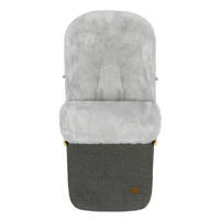 BUGGY-FUßSACK Bernina Wool  - Dunkelgrau, Trend, Textil/Fell (50/100cm) - Jimmylee