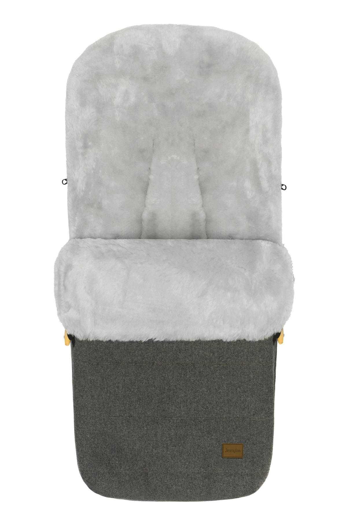 BUGGY-FUßSACK Bernina Wool  - Dunkelgrau, Trend, Textil/Fell (50/100cm) - Jimmylee